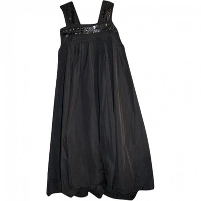 Pre-owned Dries Van Noten Black Polyester Dress