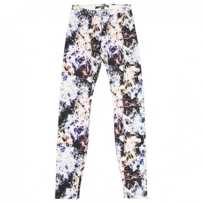 Pre-owned Theyskens' Theory Multicolour Cotton Trousers