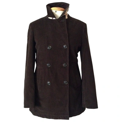 Pre-owned Burberry Brown Cotton Coat