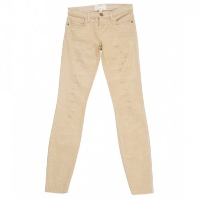Pre-owned Current Elliott Jeans In Gold
