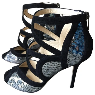 Pre-owned Jimmy Choo Sequined Sandals In Black