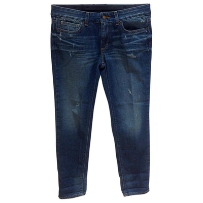 Pre-owned Michael Kors Blue Cotton Jeans