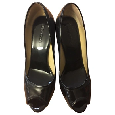Pre-owned Jimmy Choo Patent Leather Mules & Clogs In Black