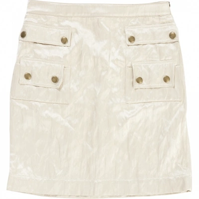 Pre-owned Lanvin Beige Silk Skirt
