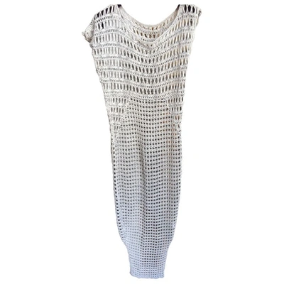Pre-owned Allsaints Maxi Dress In Grey