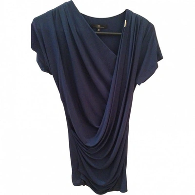 Pre-owned Elisabetta Franchi Dress In Navy