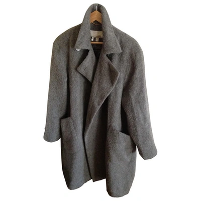 Pre-owned Escada Coat In Grey