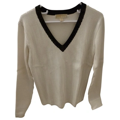 Pre-owned Michael Kors Sweater In White
