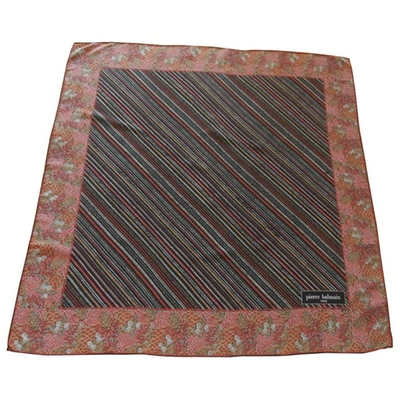 Pre-owned Pierre Balmain Silk Neckerchief In Multicolour