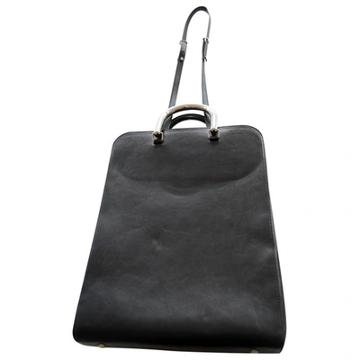 Pre-owned Maison Margiela Black Leather Handbag