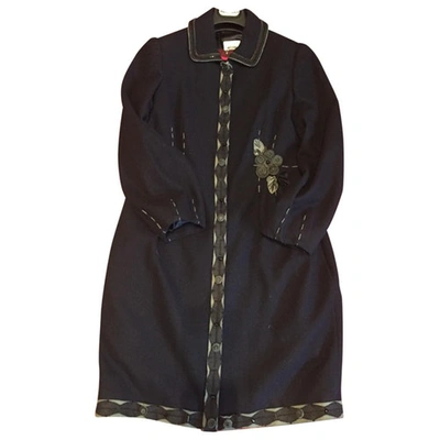 Pre-owned Moschino Cheap And Chic Cappotto Blu In Blue
