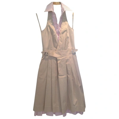 Pre-owned Dsquared2 Beige Cotton Dress