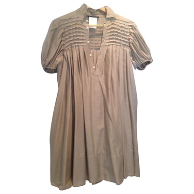 Pre-owned Dsquared2 Beige Cotton Dress