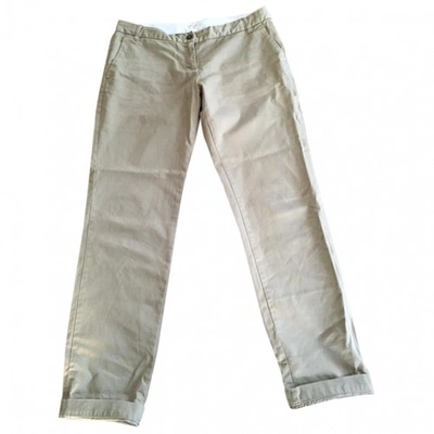 Pre-owned Hartford Khaki Cotton Trousers