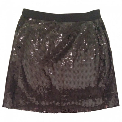 Pre-owned Donna Karan Black  Pailettes  Skirt