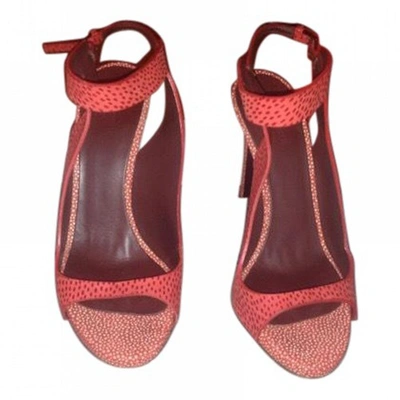 Pre-owned Alberta Ferretti Shoes In Red