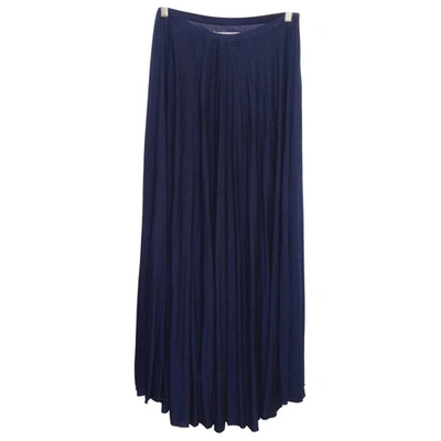 Pre-owned Maison Margiela Long Skirt In Navy