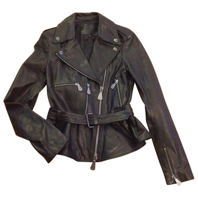 Pre-owned Mcq By Alexander Mcqueen Black Leather Jacket