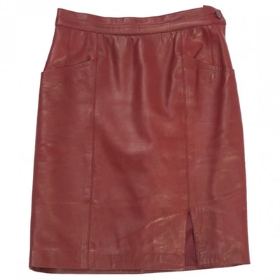 Pre-owned Saint Laurent Skirt In Red
