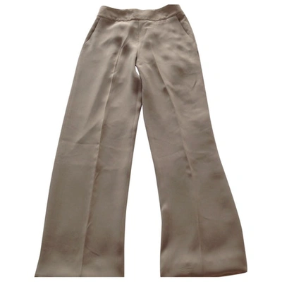 Pre-owned Giorgio Armani Pantalones In Grey