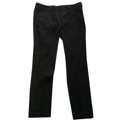 Pre-owned Prada Pantalon Neri Dritti Stretti In Black