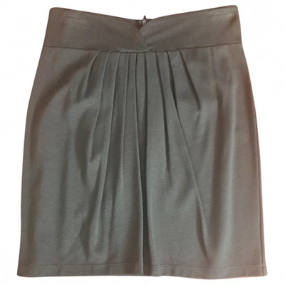 Pre-owned Blumarine Green Viscose Skirt