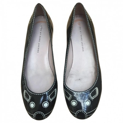 Pre-owned Marc By Marc Jacobs Black Patent Leather Flats