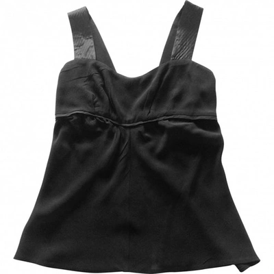 Pre-owned Narciso Rodriguez Black Silk Top