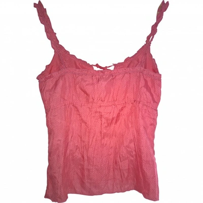 Pre-owned Stella Forest Pink Silk Top