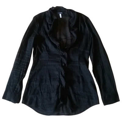 Pre-owned Giorgio Armani Silk Shirt In Black