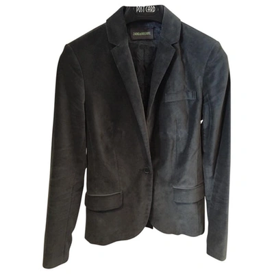 Pre-owned Zadig & Voltaire Jacket In Anthracite