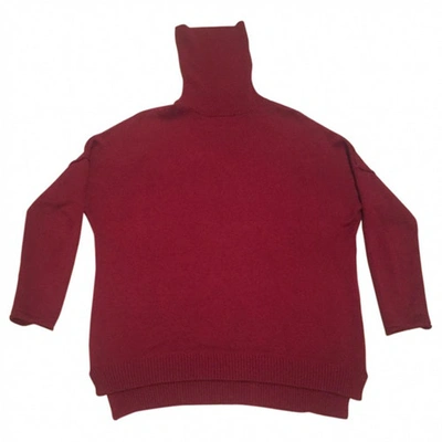 Pre-owned Barbara Bui Oversized Sweater In Burgundy