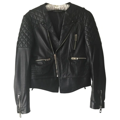 Pre-owned Balenciaga Quilted Leather Jacket In Black
