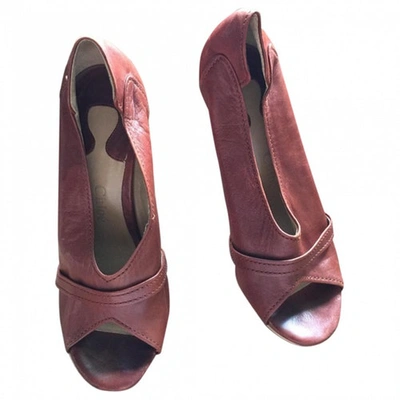 Pre-owned Chloé Brown Leather Heels