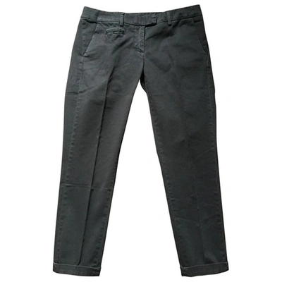 Pre-owned Dondup Pantalone Jeans Corto In Anthracite