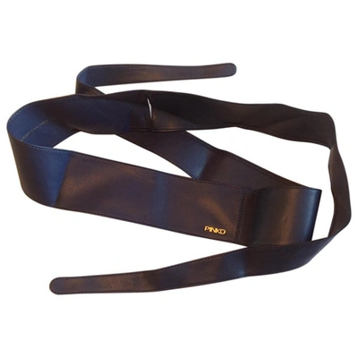 Pre-owned Pinko Blue Polyester Belt