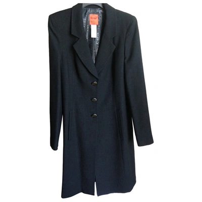 Pre-owned Christian Lacroix Wool Coat In Black
