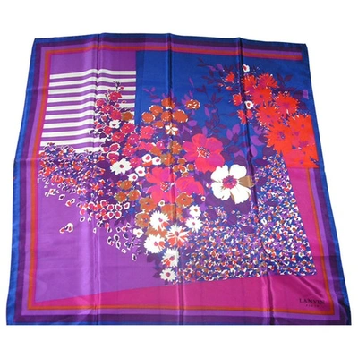 Pre-owned Lanvin Silk Silk Handkerchief In Multicolour
