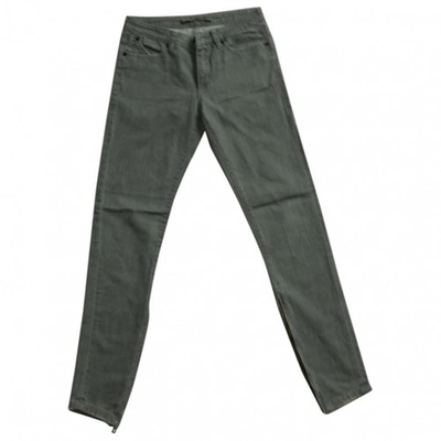 Pre-owned Superfine Slim Jeans In Grey
