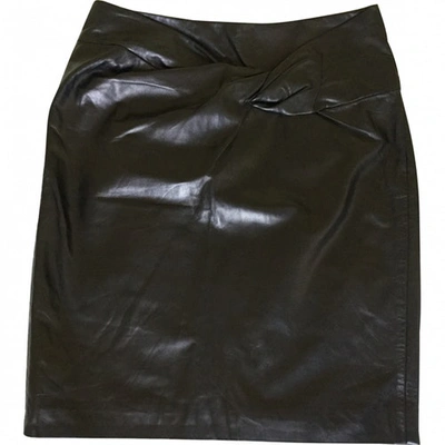 Pre-owned 3.1 Phillip Lim / フィリップ リム Leather Mid-length Skirt In Black