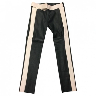 Pre-owned Les Chiffoniers Leather Trousers In Other