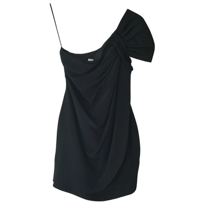 Pre-owned Notte By Marchesa Silk Mini Dress In Black