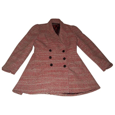 Pre-owned Alexander Mcqueen Wool Coat In Multicolour