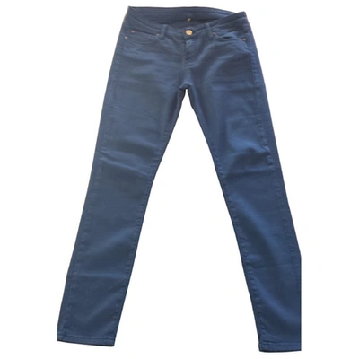 Pre-owned Iro Straight Pants In Blue