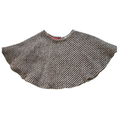 Pre-owned Kenzo Wool Skirt In Brown