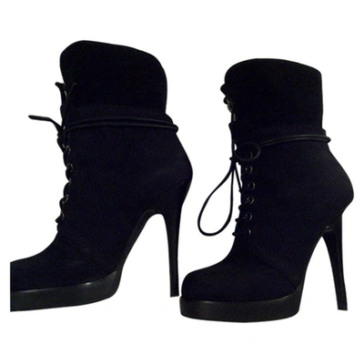 Pre-owned Giuseppe Zanotti Low Boots In Black