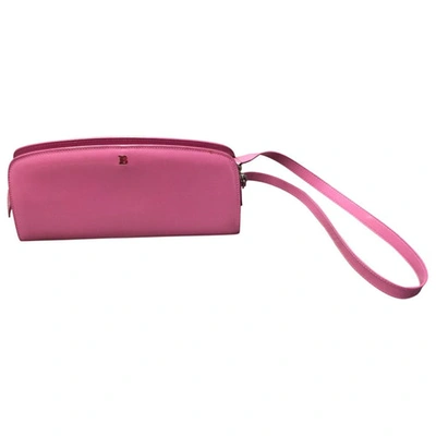 Pre-owned Bally Pink Patent Leather Clutch