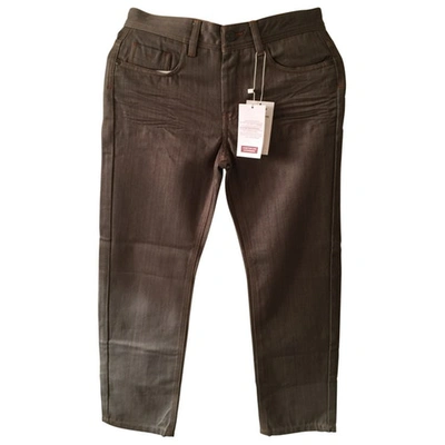 Pre-owned Comptoir Des Cotonniers Straight Jeans In Khaki