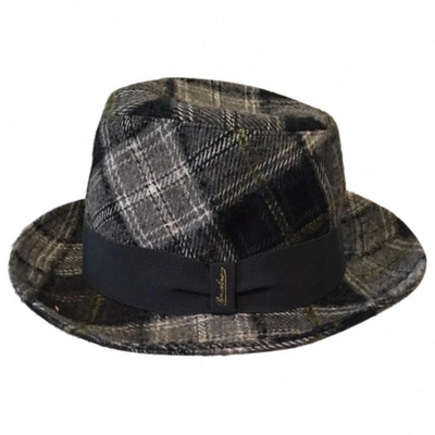 Pre-owned Borsalino Ecru Wool Hat