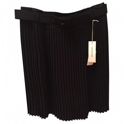 Pre-owned Gerard Darel Silk Mid-length Skirt In Black